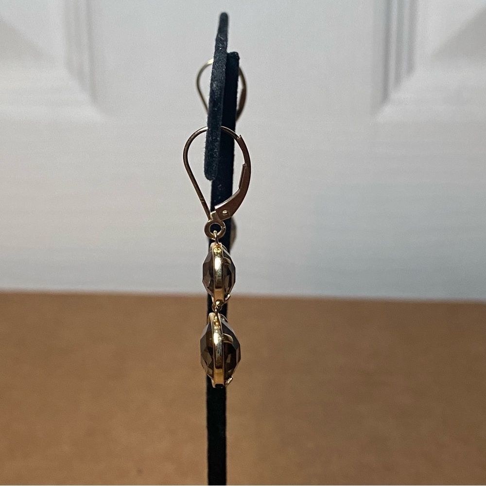 14K Yellow Gold Smokey Quartz - Picture 7 of 10